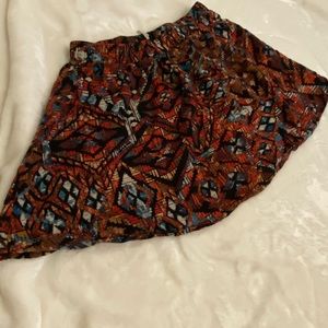 Aztec print skirt